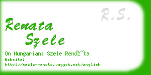 renata szele business card